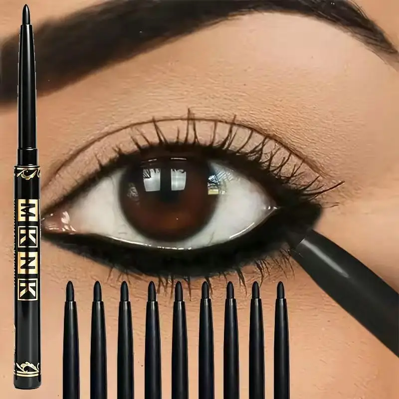 10PCS Waterproof Eyeliner Pencils Smudge Proof Long Lasting High Pigment Cosmetics for Women Daily Makeup