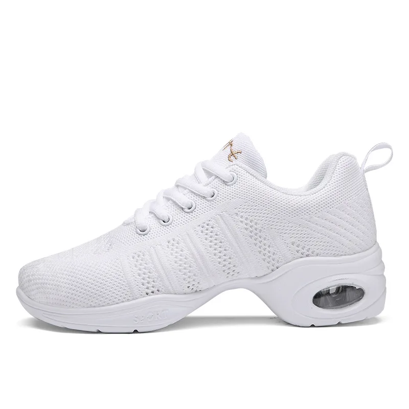 Women Aerobics Shoes Dance Sneakers White Jazz Dance Shoes Adult Competitive Girls Hip-hop Dancing Shoes Sneakers