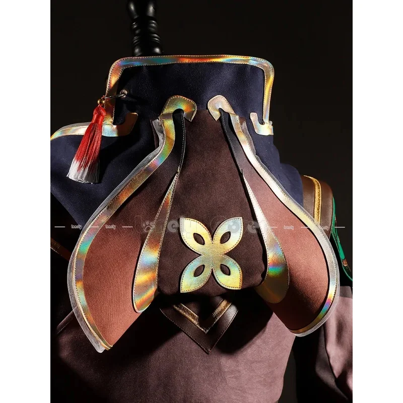 

CyGaming Cosplay Costume Game Genshin Impact Gaa Ming Wig Leonine Vanguard Hoodie Pants Pendant Liyue Luminous Uniform Halloween