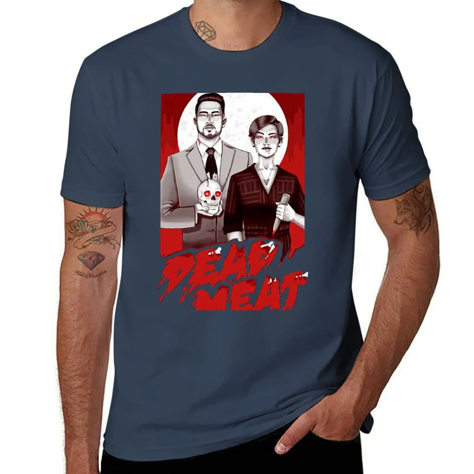 

Dead Meat and We Like to Get Scared Together T-Shirt t shirt man cotton men t shirt cotton 100% T-Shirt