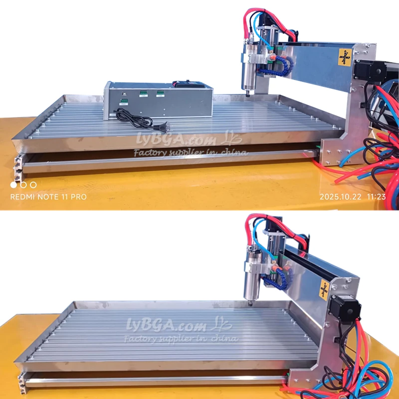 LYBGACNC آلة الحفر LYFS5080 CNC راوتر المياه المبردة المغزل 1500 واط 2200 واط للألمنيوم الخشب الاكريليك النحاس نحت طحن