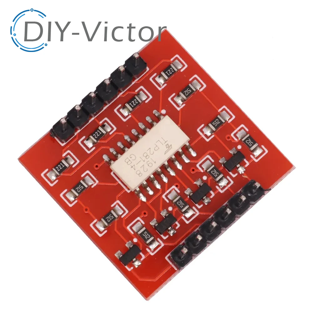 TLP281 4-Channel Opto-isolator IC Module For Arduino Expansion Board High And Low Level Optocoupler Isolation 4 Channel