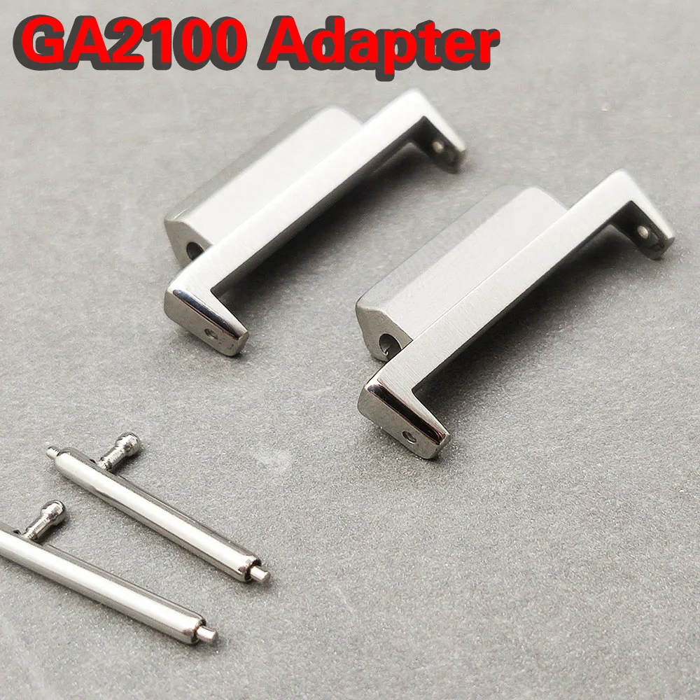 Quick Release Watch Band Switch Spring Bars Strap Link Pin Connector for Casio G-Shock GA2100 GA-2100 Refit Adapter Stainless