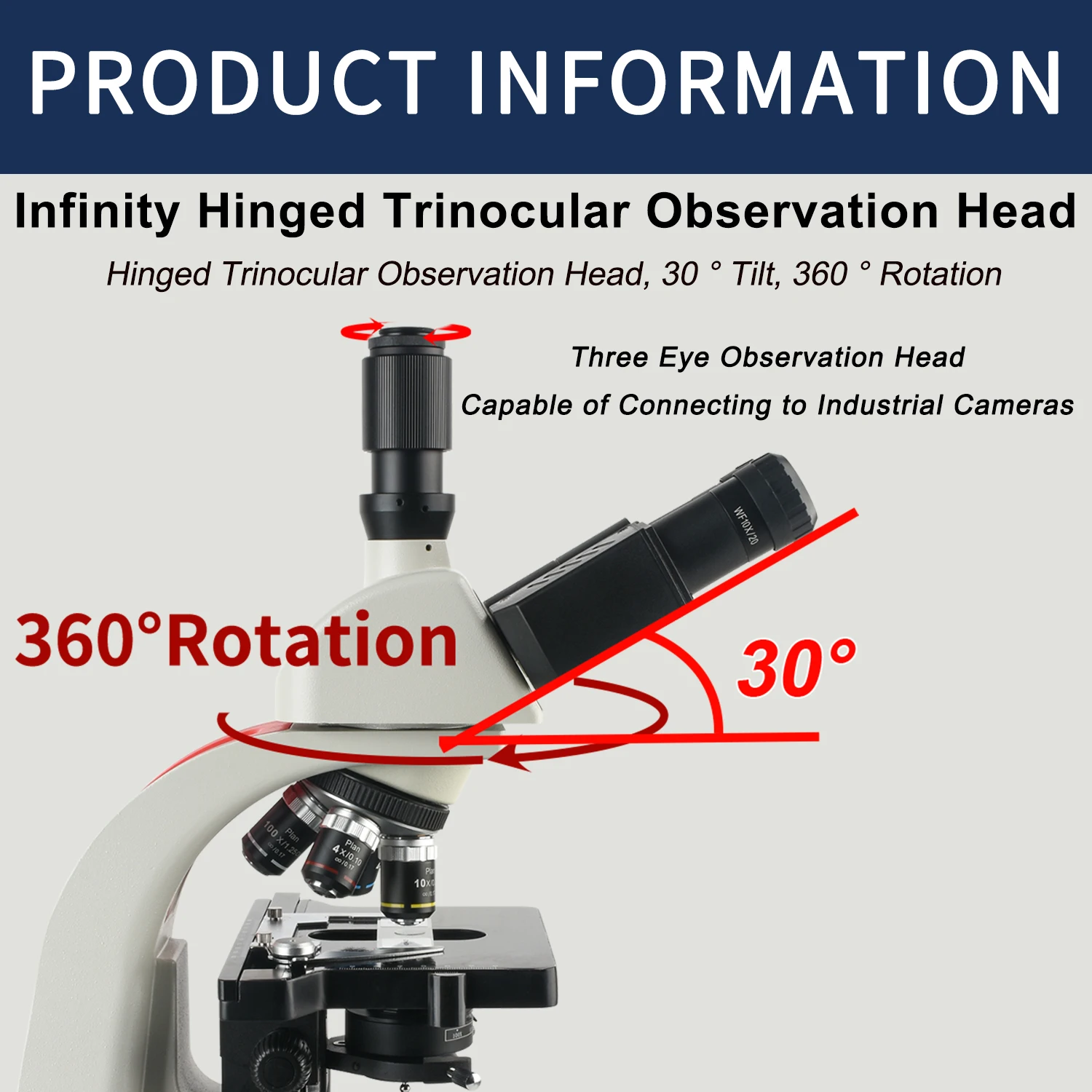 KOPPACE 40X-1600X Electron Compound Lab Microscope 2 Million Pixels 11.6-Inch All-in-One