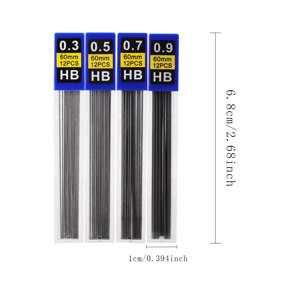 JOMPENS Metall-Druckbleistift 0,7/0,9/0,3mm Nachfüllbar mit Niedrigem Schwerpunkt Automatischer Bleistift für Kunst, Malen, Schreiben und Schreibwaren – Detail 13