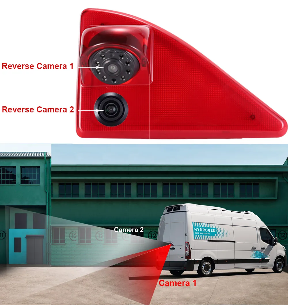 Car Double reversing  camera for Nissan NV400 X62 X62B Bus Kasten 2010/02- 2024/12 2654000Q0C 4419392 brake stop lamp light