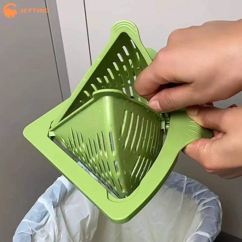 Kitchen Sink Drain Basket with Handle Food Slag Strainer Residue Processor - Essential Kitchen Accessory for Clean Drains
