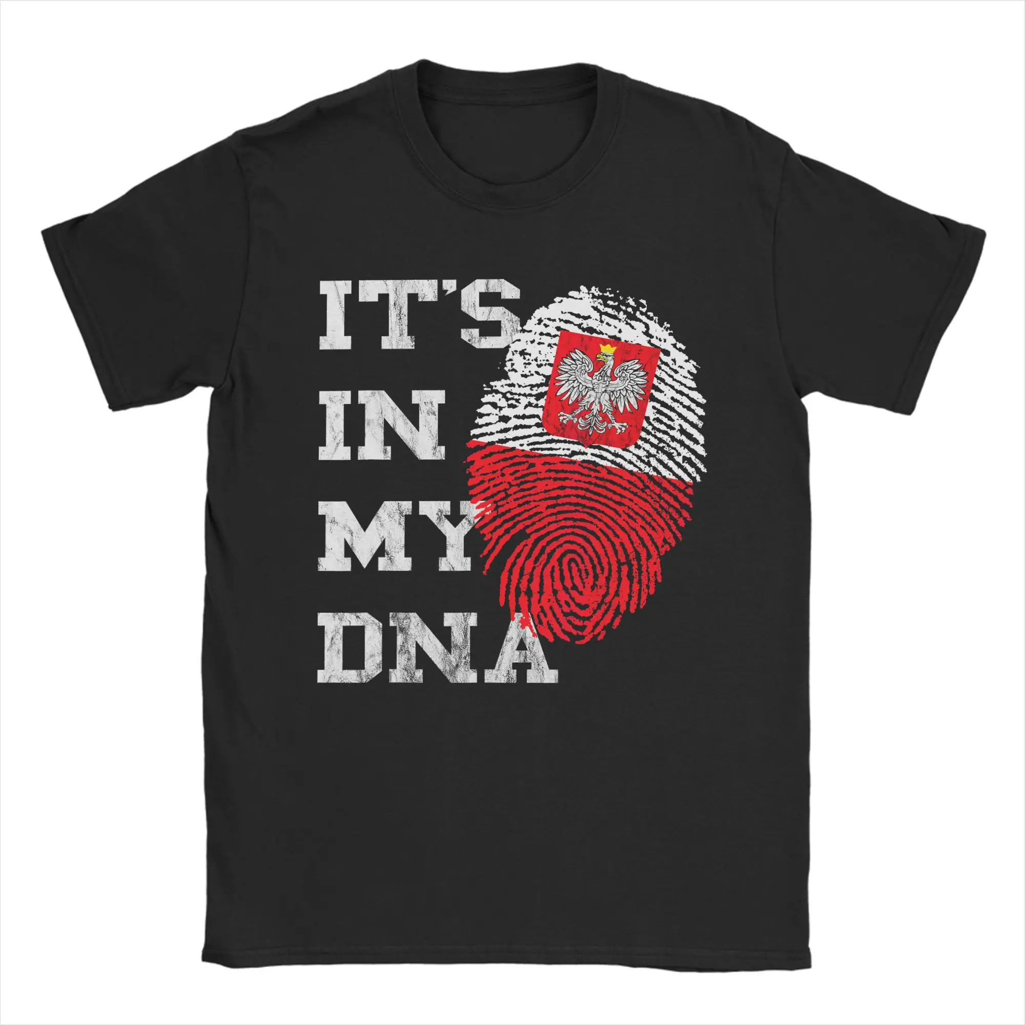 Is't in DNA Polska Genetics Polish Roots Poland T Shirt Men 100% Cotton Cool T-Shirts Tee Shirt Short Sleeve Tops Summer