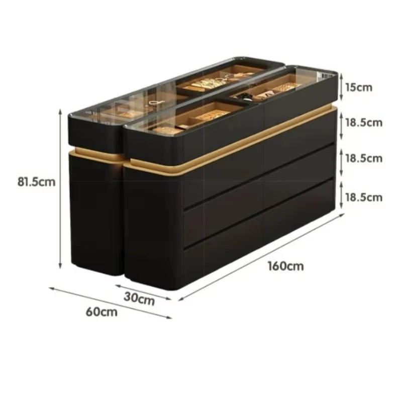 Luxury Glass Cabinets French Fluted Showcase Shelves Cabinets Modular Funky Muebles Para El Hogar Home Furniture Clearance