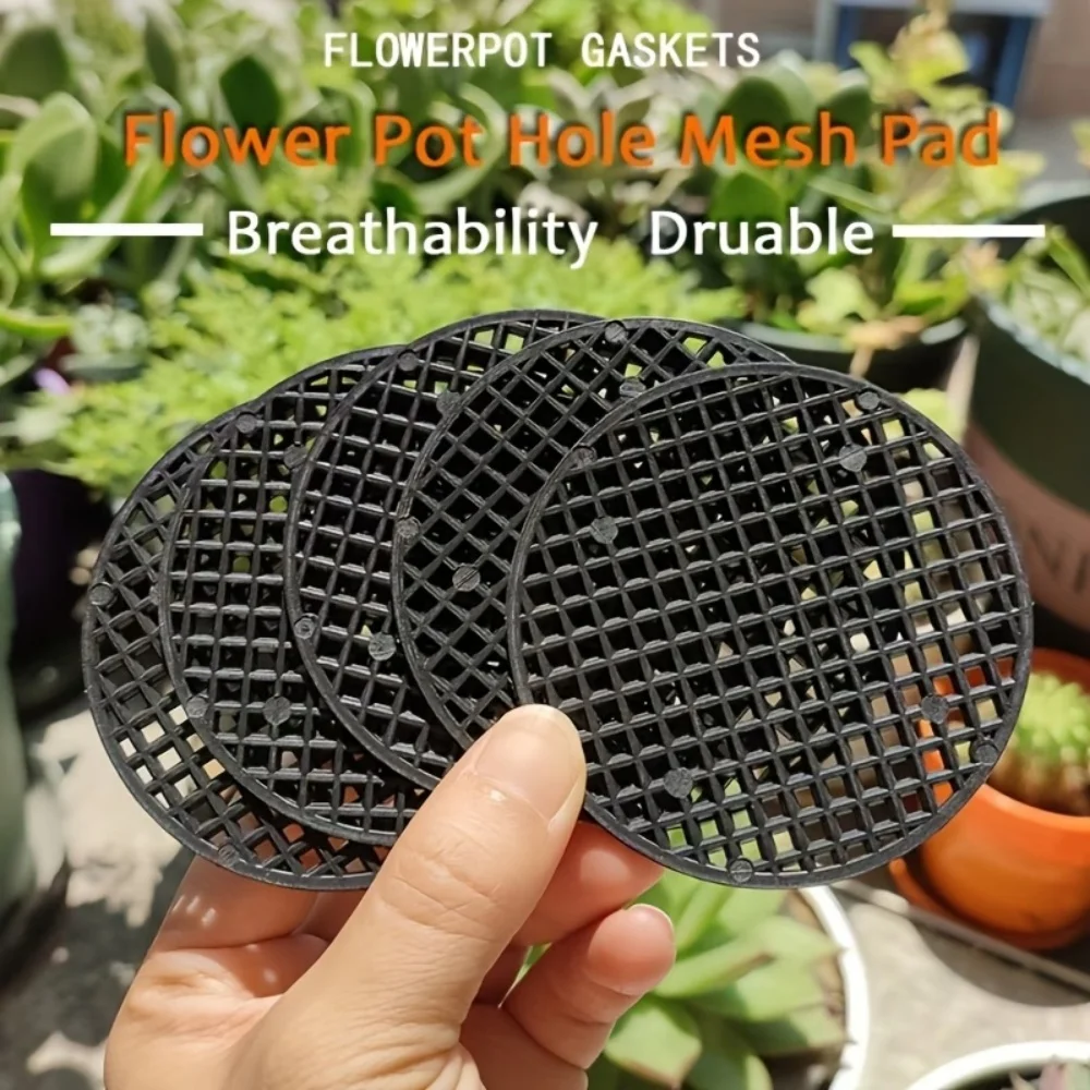 36 Round Flower Pot Net Mats, Anti-Leakage Mats, Flower Pot Bottom Grid Mats, Drainage Net Screens, Household Flower Gardening Supplies view 2