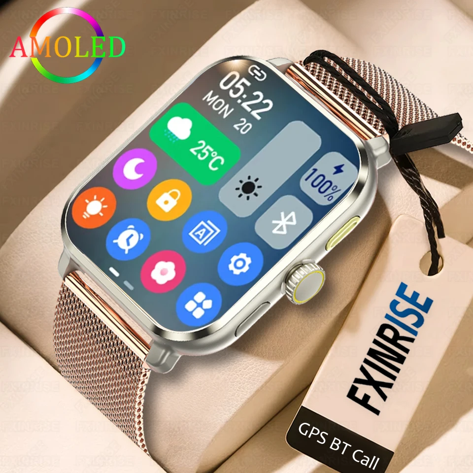 2025 New Smartwatch 1.83 inch GPS Voice Assistant Bluetooth Call Sports Fitness Hot Selling Smartwatch Men Women For Android iOS