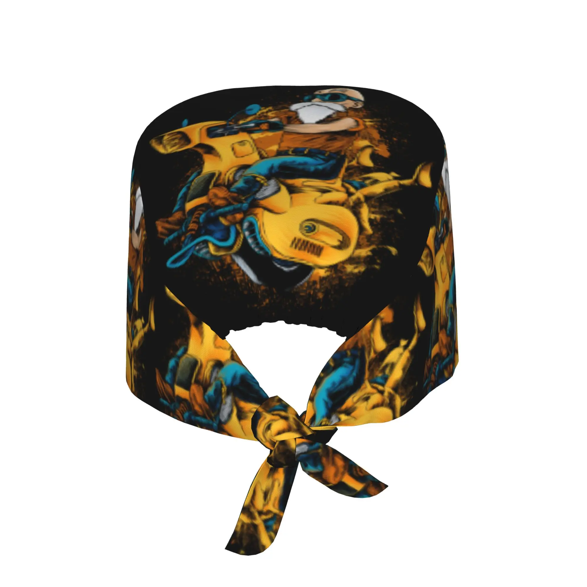 D-Dragon B-Ball Masters Roshis Breathable Surgical Scrub Caps Nursing Hair Hats Hip Hop Cool Anime Work Scrubs Hat for Hospital