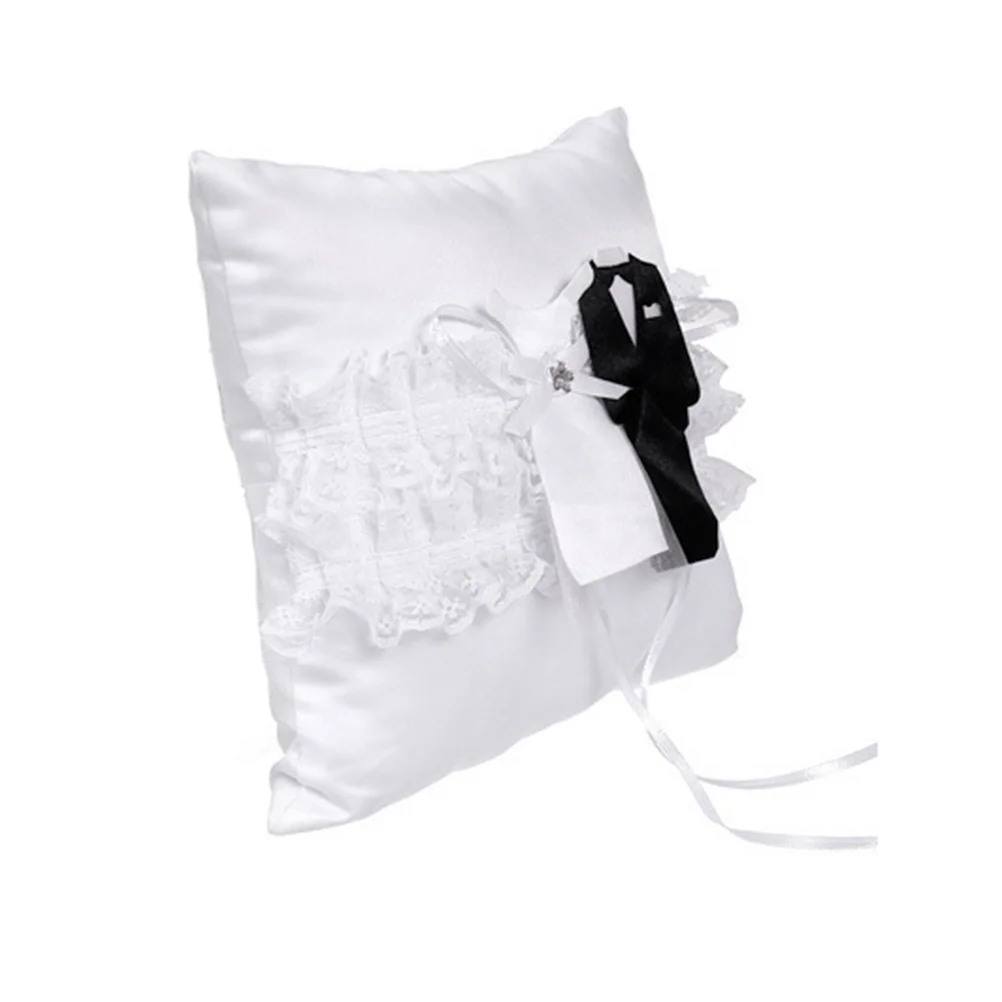 

Lace Pillow Wedding Bearer Cushion For Ceremony Wedding Ring Cushion Engagement Party Decor Lace Ring Container