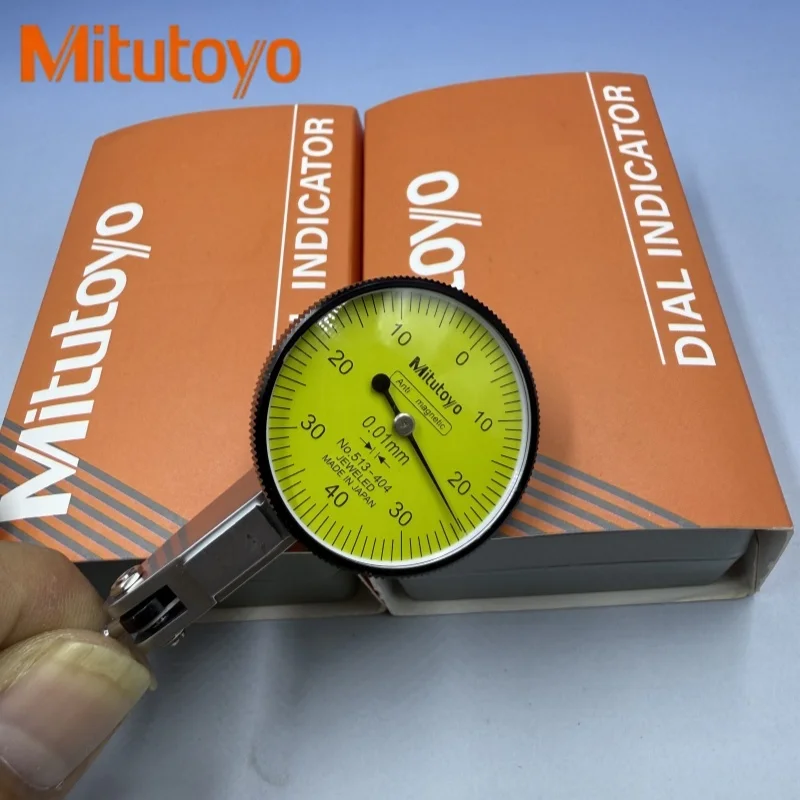 

Mitutoyo Dial Indicator high-accuracy 513-404 Dial Gaug 0.01 Range 0-0.8mm with 180°swivel 32mm /38mm Measuring Tools