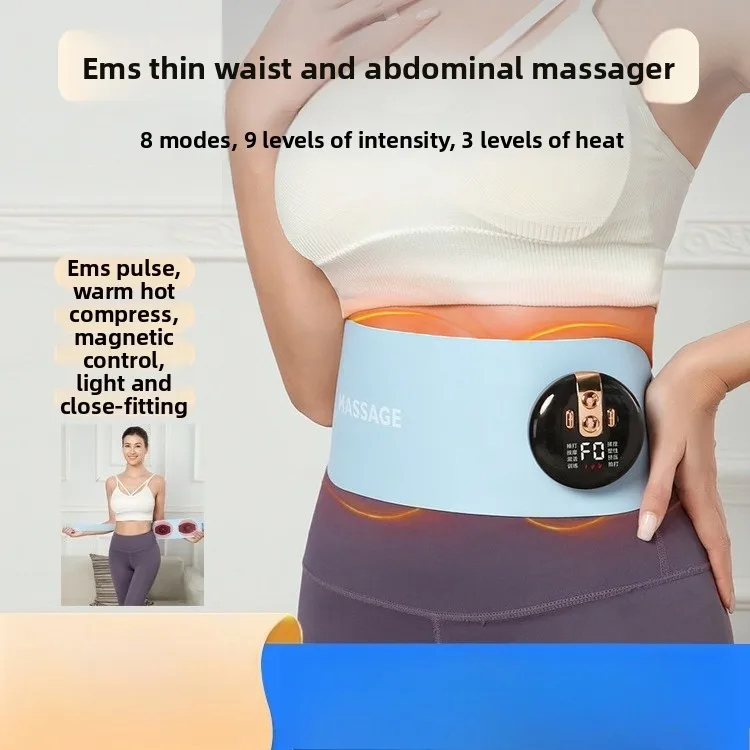 

EMS Pulse Massage Belt Micro-current Heating Waist and Abdomen Massager