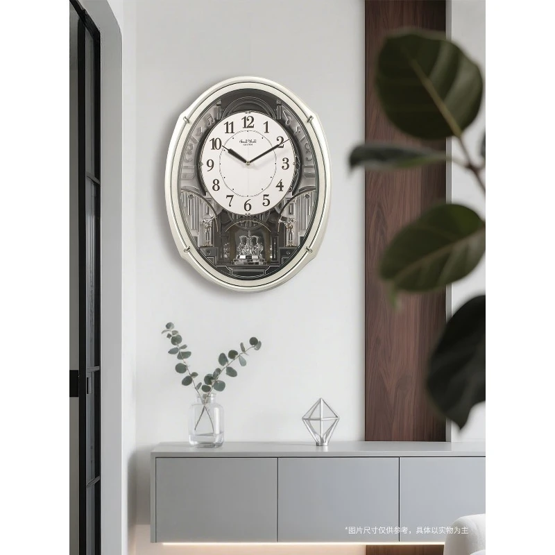 Living room wall clock 2026 new creative modern quartz clock timekeeping wall watch American light luxury