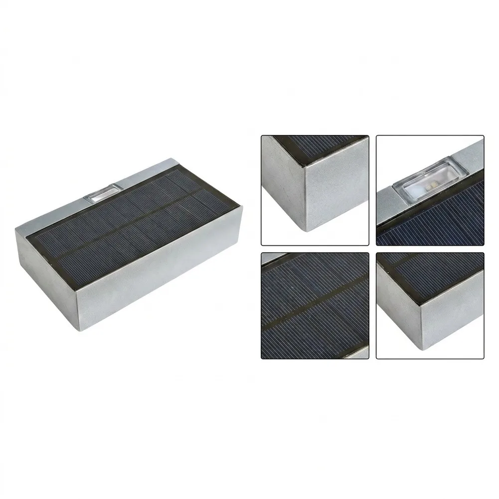 for solar Wall Light Made of Aluminum Alloy with Warm White LED for Wall Mounting on Porches Entry Areas and Courtyard Walls