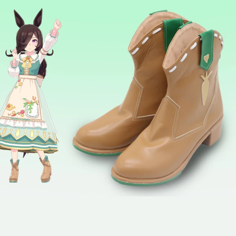 Juego Pretty Derby Rice Shower, zapatos de Cosplay, botas, asesino negro con rotura de registro para fiesta de Halloween, mujeres y hombres adultos