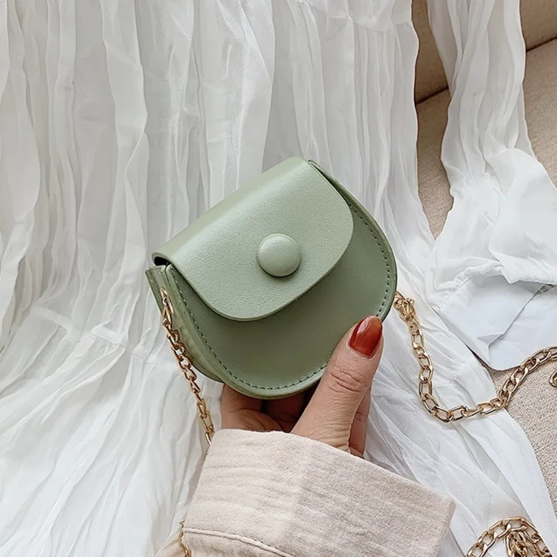 

Women Leather Shoulder Bag Fashion Casual Messenger Bags Super Mini Chain Women's Diagonal Straddle Single Shoulder Bag