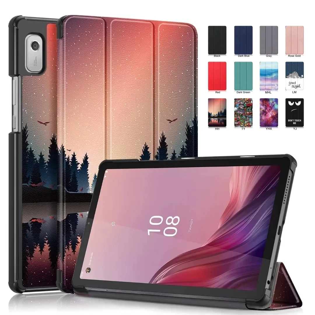 For Lenovo Tab M9 TB-310FU Tablet Case Tri-Fold Leather Magnetic Stand 9 Inch (2023)Tablet Case For Lenovo Tab M9 TB310FU Cover