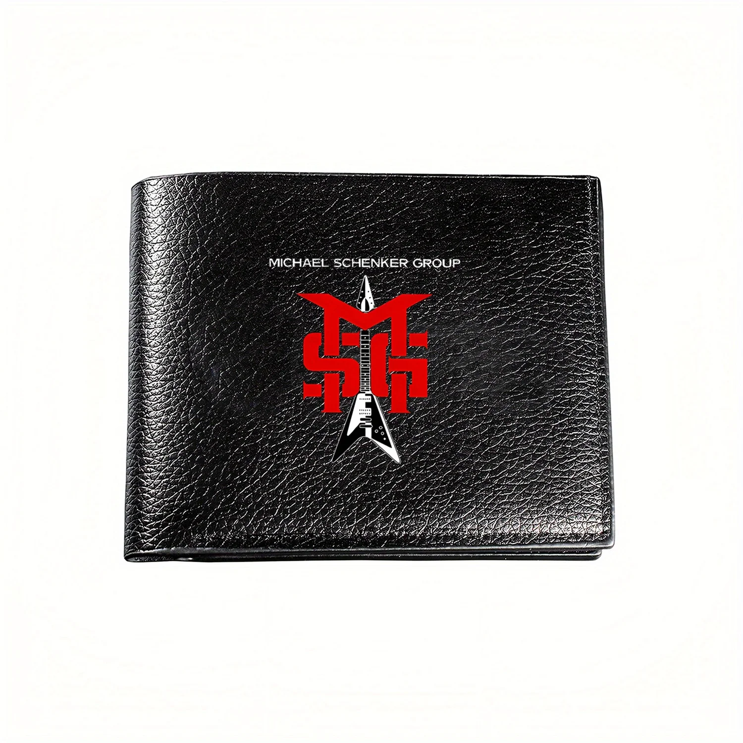 Michael Schenker Group MSG Logo Guitarra Elegante Bonita Cartera Negocios Para Hombre Casual Elegante Simple Práctico Calidad Cartera Elegante