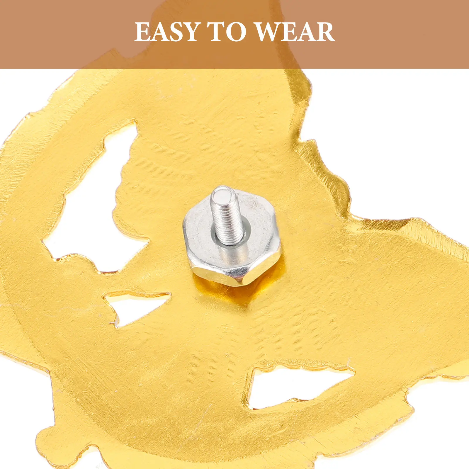 

Badge Shape Zinc Alloy Elegant Eagle Badges Uniform Breastpin For Security Hat Clothes Decorative Accessory