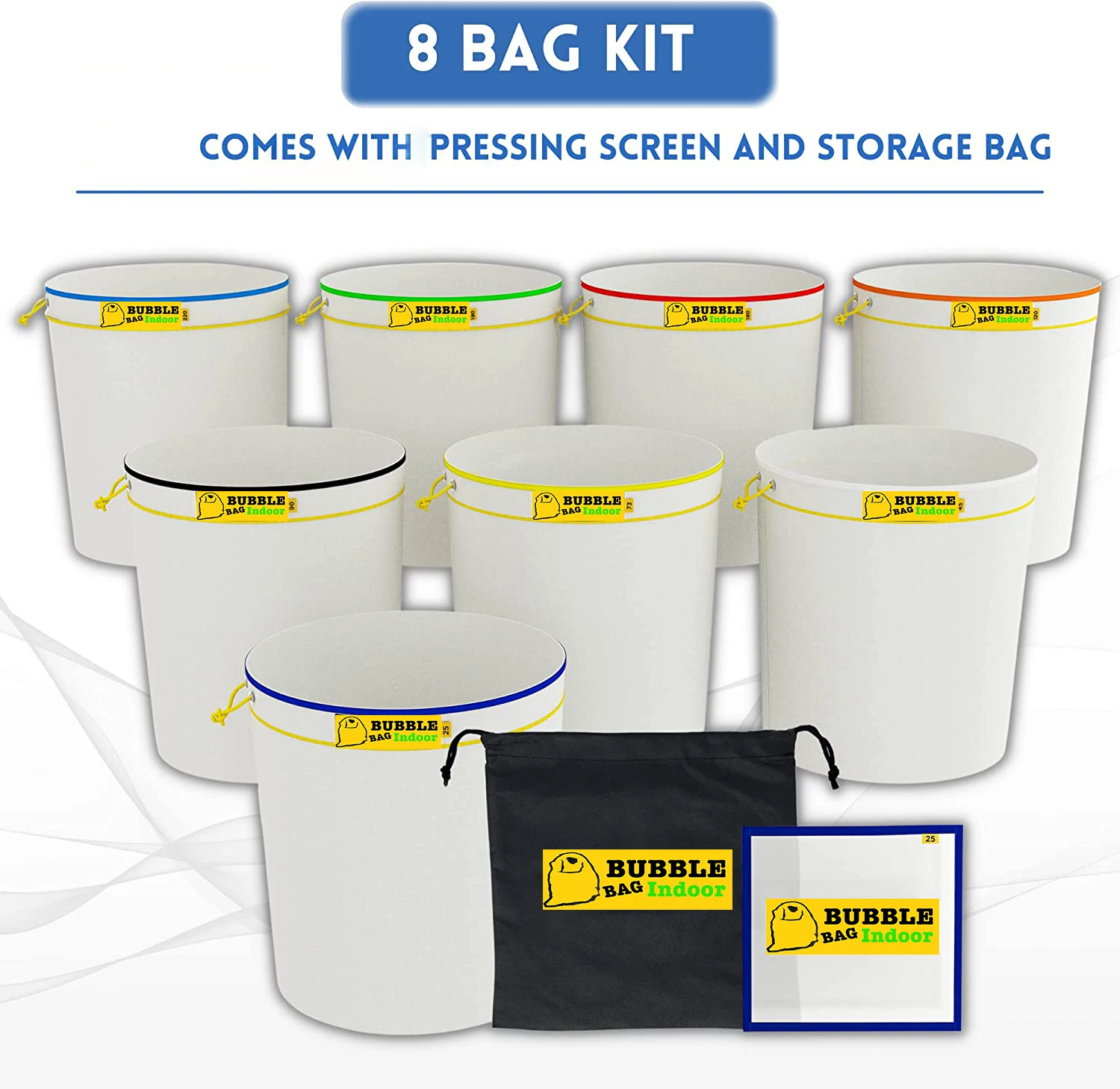 20 Gallon Tất Cả Lưới Bong Bóng Túi Thảo Dược Làm Máy Hút Băm Tinh Chất Shampo Flter Thảo Dược Chiết Xuất Phát Triển Túi