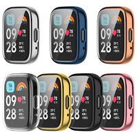 TPU Soft Silicone Case Glass For Redmi Watch 3 Active Smart Watchband Screen Protector Cover for Xiaomi Redmi Watch 3 3 Lite