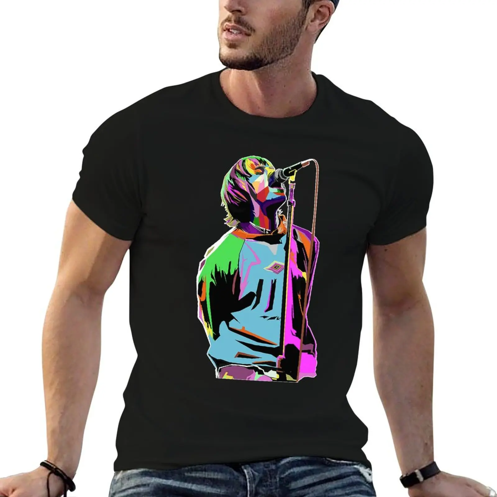Liam Gallagher Art T-Shirt graphic t shirts vintage graphic tee t shirts for men pack