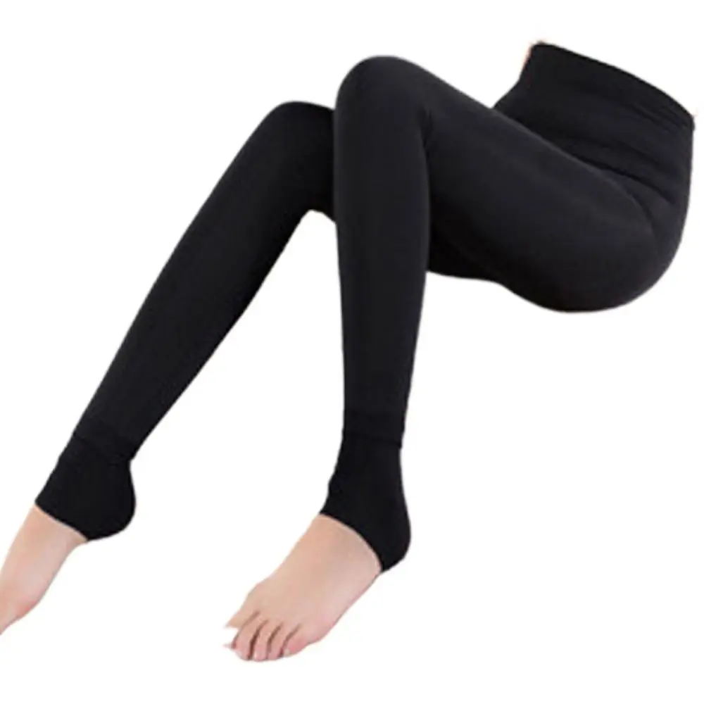 

Elastic Thick for JK Solid Color Tight Stretch Pants Nylon Thermal Leggings Women Socks Step on Foot Pants
