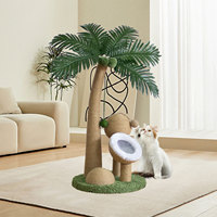 Cat Scratching Post Coconut Tree Cat Scratching Post Interactive Kitten Claw Sharpener Climbing Frame Teasing Cats Furniture Toy