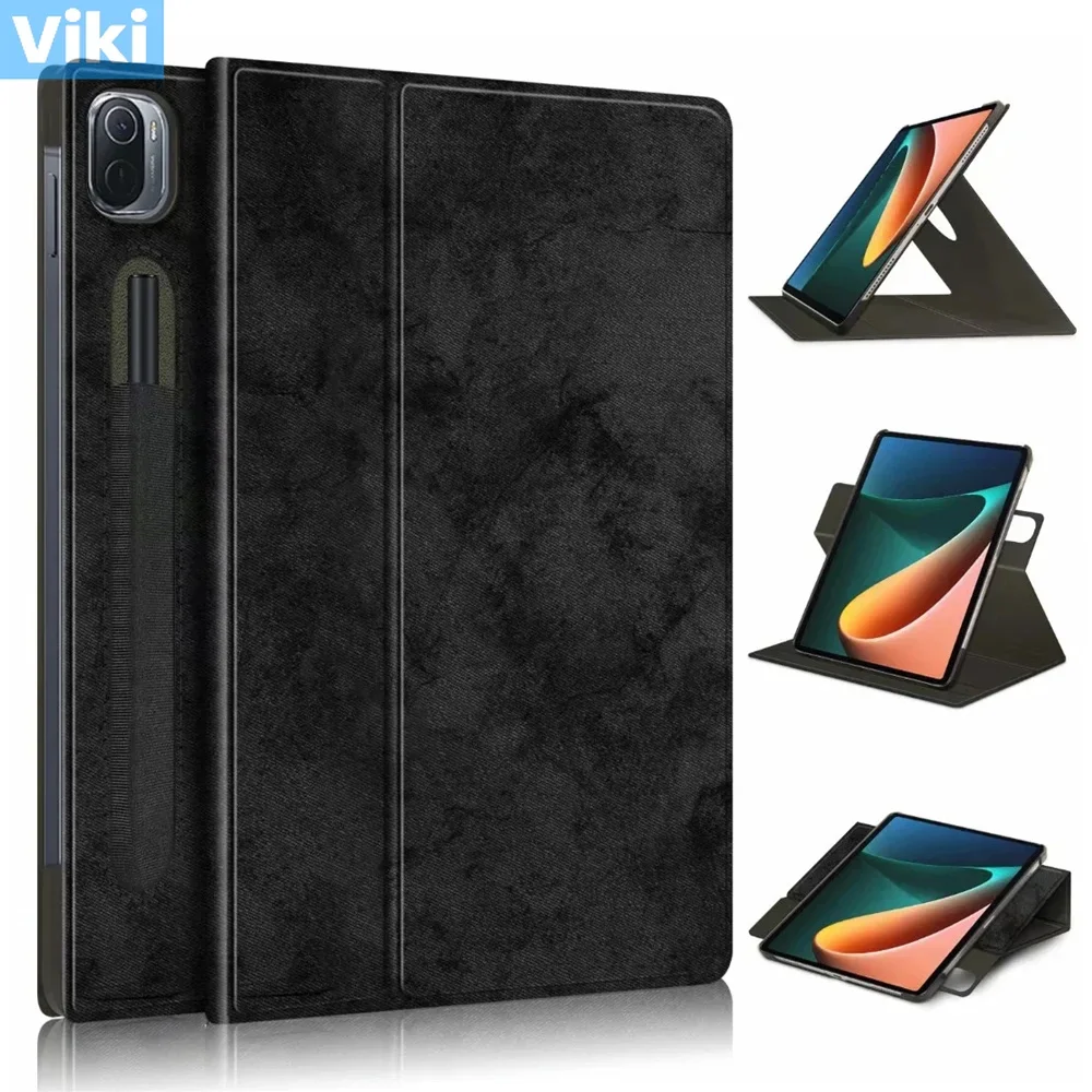 For Xiaomi Pad 5 Pro 2021 Case Magnetic Smart Cover for Mi Pad 5 11 inch 360 Rotation Multi-Angle Folding Stand Protective Shell