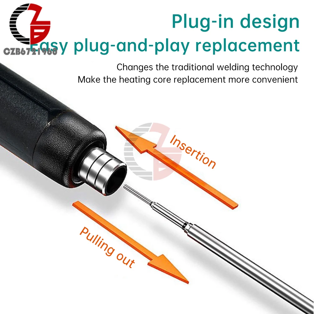 5V 8W USB Soldering Iron Wireless Electric Soldering Iron Fast Charging Lithium Battery Solder Iron Portable Repair Welding Tool