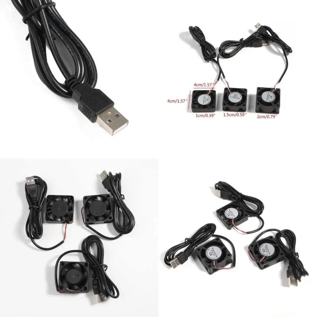 

5V USB Connector 4500-5500RPM PC Fan Cooler Heatsink Exhaust CPU Cooling Fan