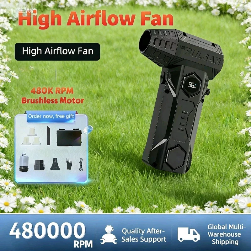 

X11Pro Turbo Jet Blower 480000RPM Powerful Air Blower Brushless Motor Turbo Fan Wind Speed74m/s 10000mAh strong breeze