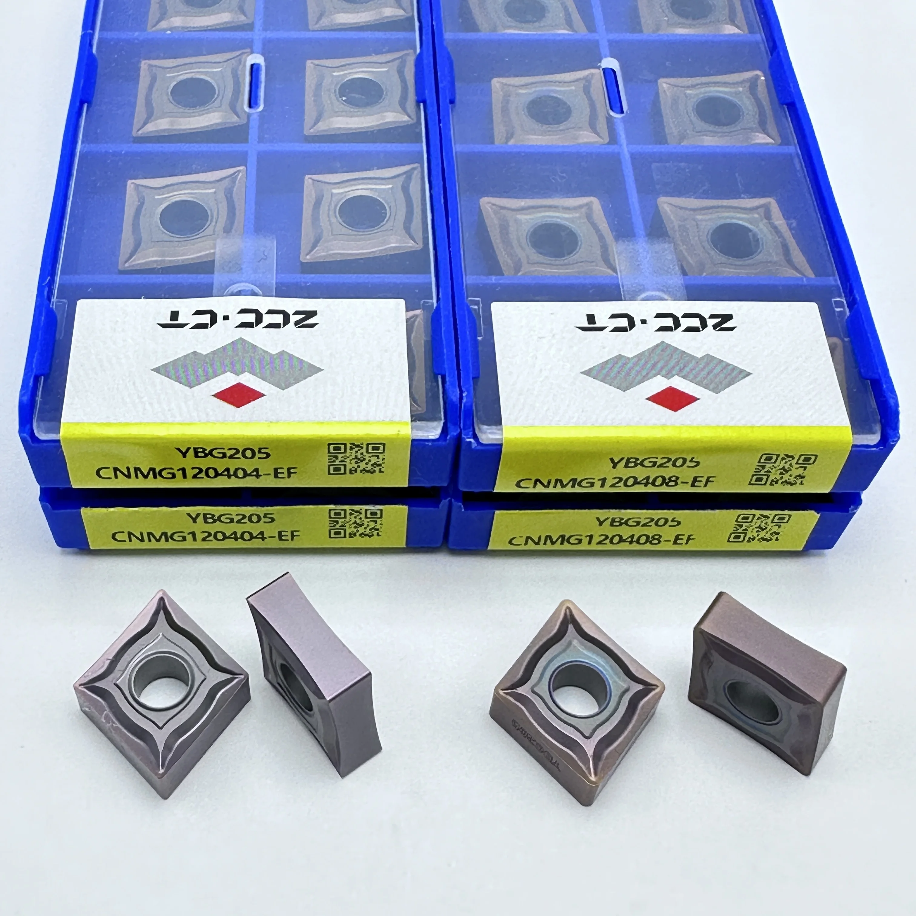 CNMG120404-EF  CNMG120408-EF YBG205 ZCC.CT Original Carbide Insert Turning Tools High Quality Turning Steel Parts Processing