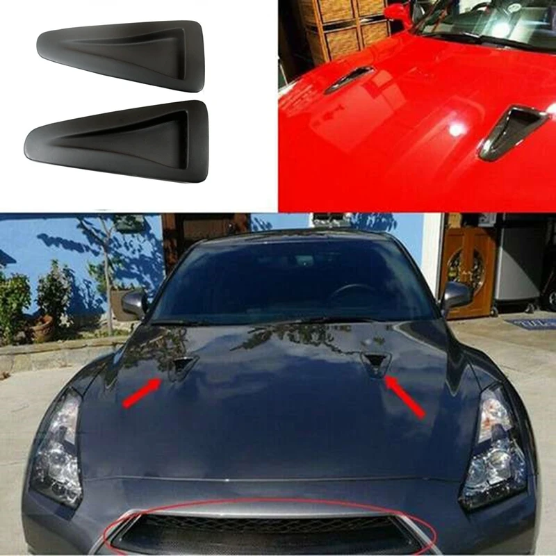 Resin Hood Vents Scoop Bonnet Inlet Cover Exterior Car Accessories For Nissan GTR R35 2008-2016