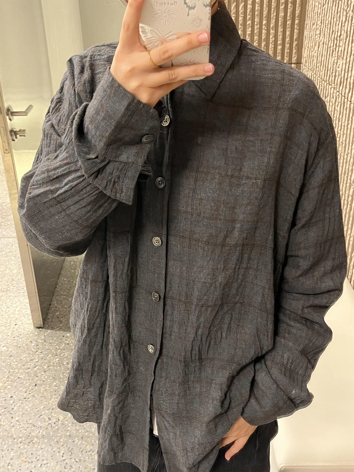 Legacy Style Loose Fit Plaid Shirt Lightweight Washed Vintage  Button Men's Cotton Long Sleeve Casual Shirt