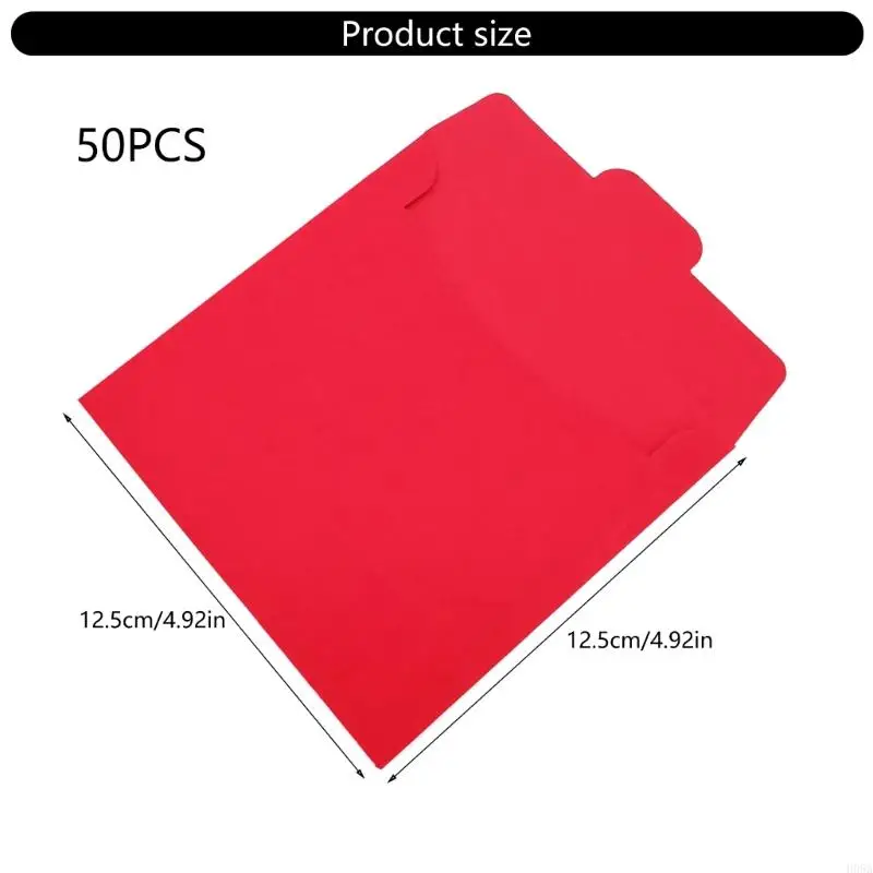50 حافظة أقراص من الورق المقوى لتخزين إيصالات بطاقات أقراص DVD