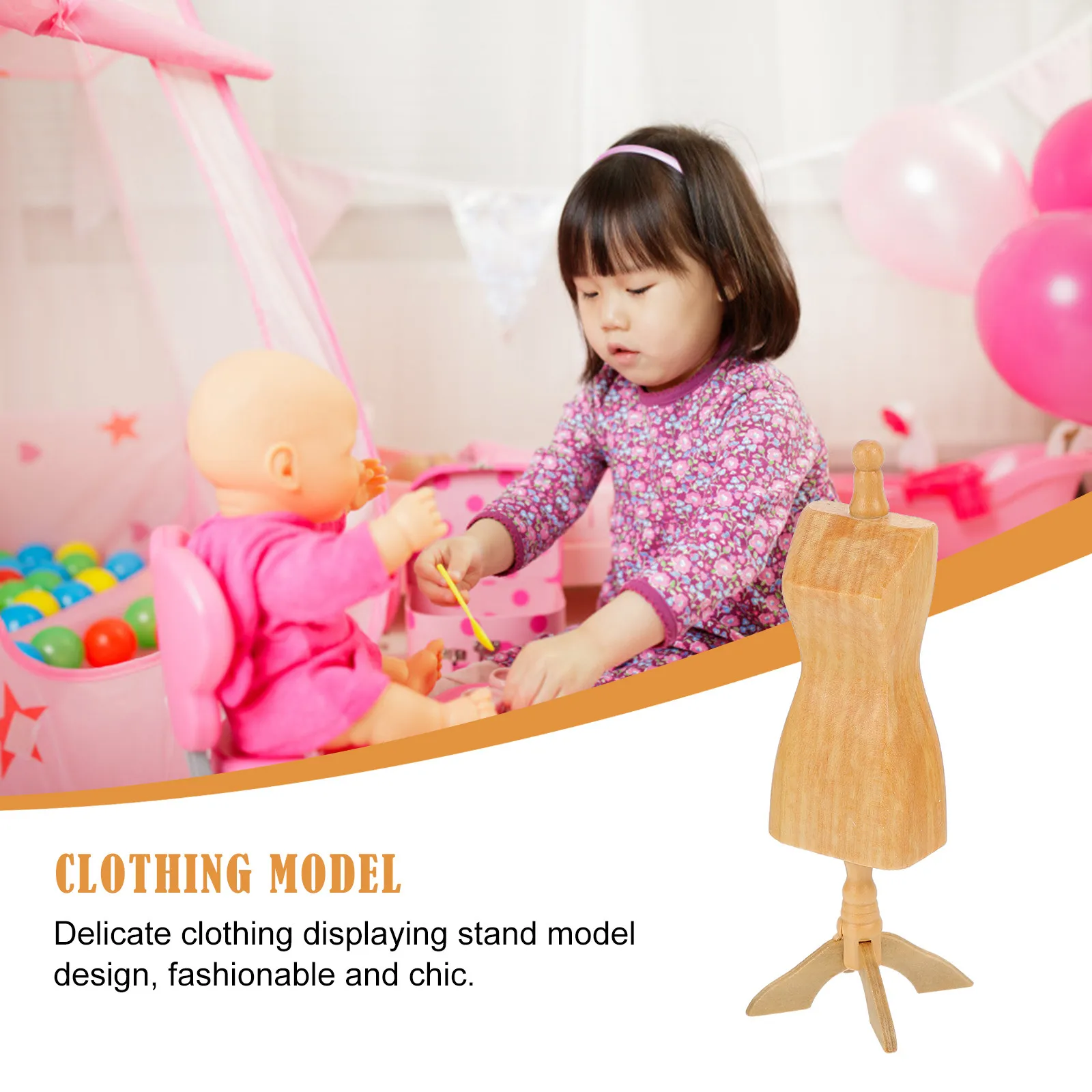 

1Pcs Birch Clothing Rack Realistic Human Shape Decorative Ornament Suitable for Home Store Party Clothing Rack Model