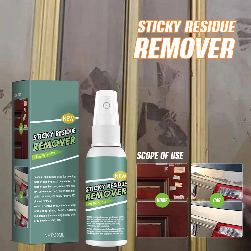 30ml Car Adhesive Remover Sticker Quickly Remove Glue Tape Remover Sticky Glue Removal Car Glass Label Cleaner Spray