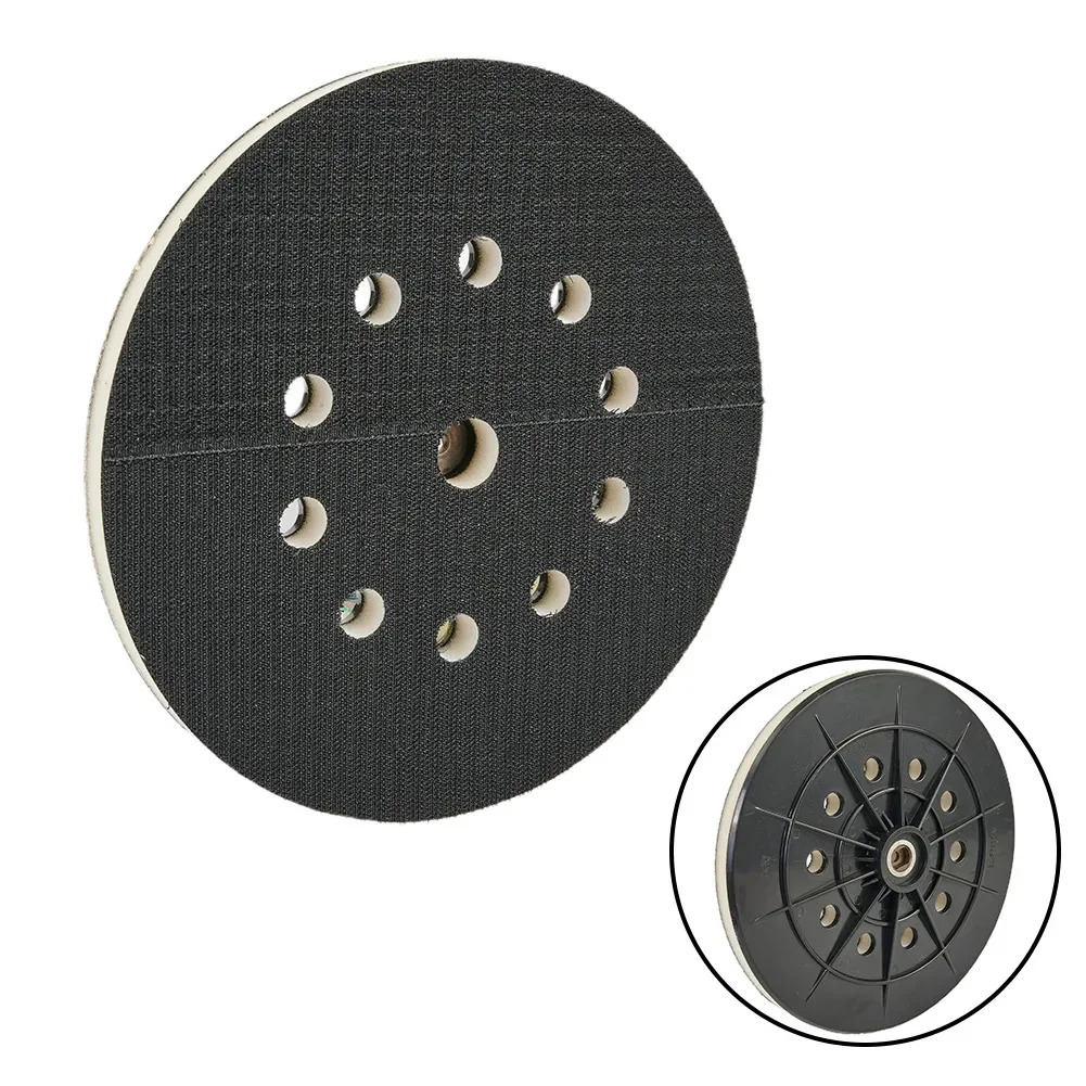 1PC Drywall Sander Backing Pad 9 Inch 215mm 10 Holes Backup Soft Sanding Disc Hook And Loop With 6mm Thread Backup Pad