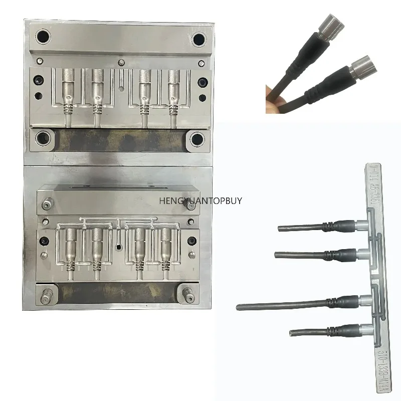 Custom Mold Manufacturing Service Dc Cable Plug External Mold Molding 4 Cavity Mold Manufacturer
