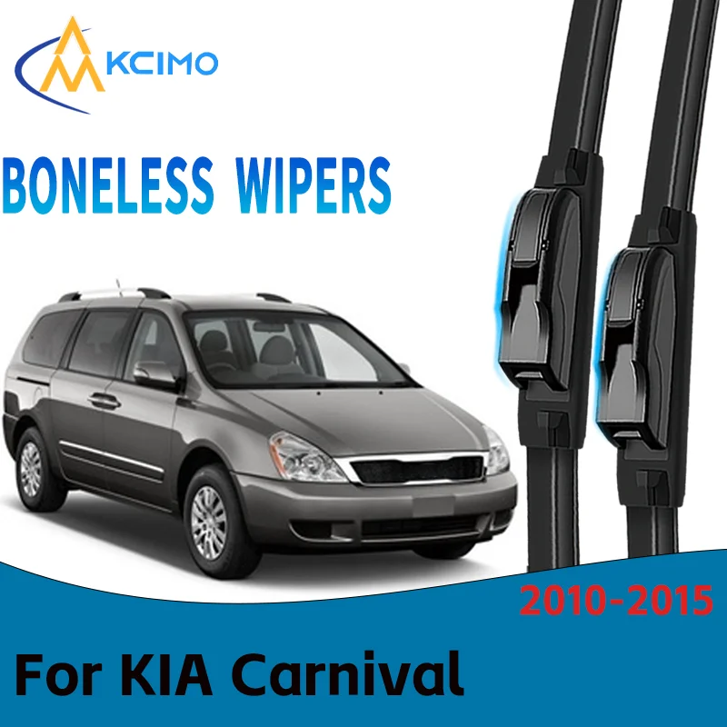 

Durable Windshield Wipers Direct Replacement for KIA Carnival / grand carnival iii mpv Easy to Install Set of Front Wiper Blades
