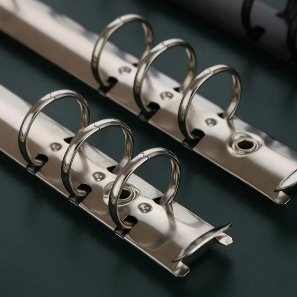 3 Color Student Detachable Scrapbooking Paper Fasteners Paper Binder Loose Leaf Ring Paper Binding Clips A5 A6 File Folder