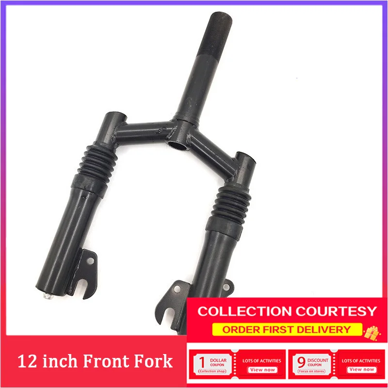 

10/11/12 Inch Electric Scooter Modified Accessories Front Suspension Fork with Spring Bolt Shock Absorption Faucet