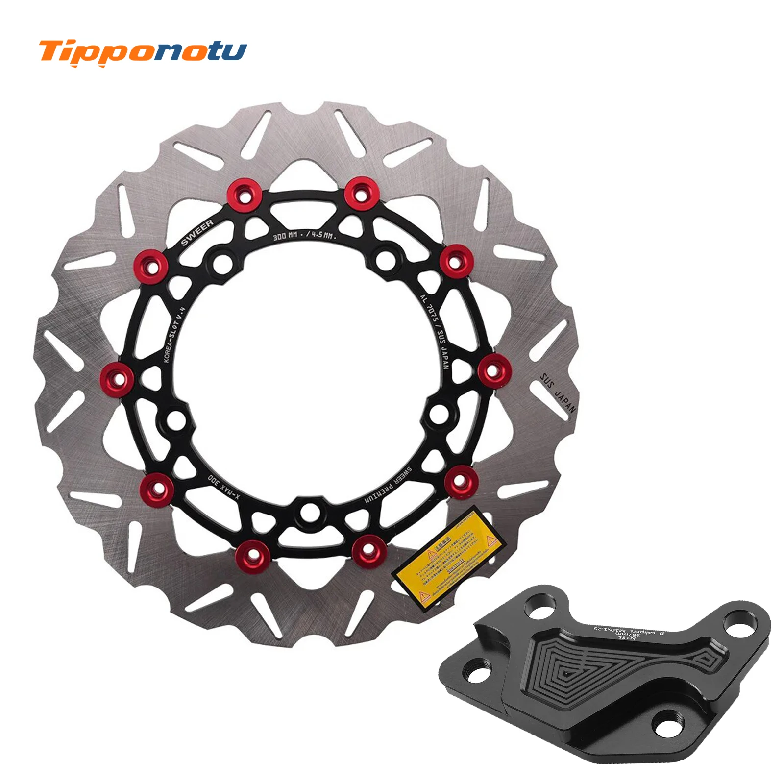 

Motorcycle Front Brake Disc Rotor Brake Calipers Adapter for YAMAHA NMAX155 Custom Modification Accessories