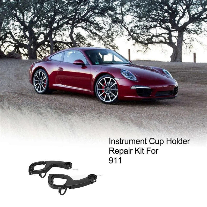

B49B-Automotive Left+Right Front Instrument Cup Holder Panel Cup Holder For Porsche 99155219401 99755229403 Replacement