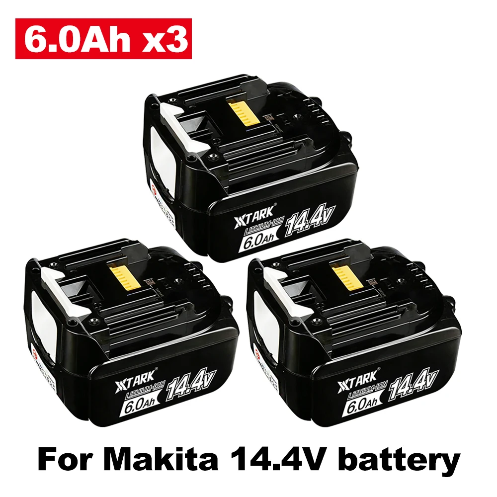 Voor Makita BL1430 14.4V 6.0Ah Oplaadbare Power Tools Batterijen 4S2P Li-Ion Batterij Voor Makita 14.4V BL1460 1415 194066-1