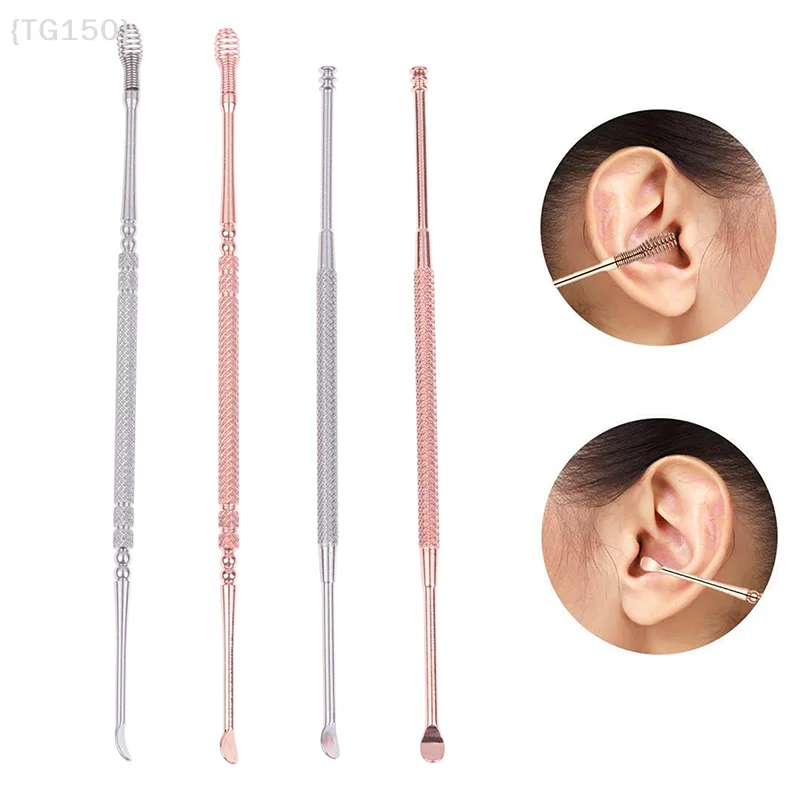 

【F2-TG150】Двусторонний очиститель для удаления ушной серы 360° ° Инструменты для чистки ушей из нержавеющей стали